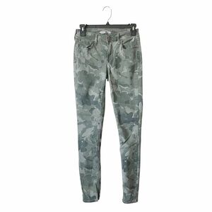 Old Navy Rockstar Super Skinny Jeans Women's Size 0 Camo Cotton Stretch Mid Rise